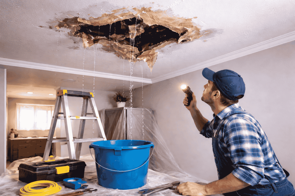 How to Fix Ceiling Water Leakage from Upstairs Bathroom